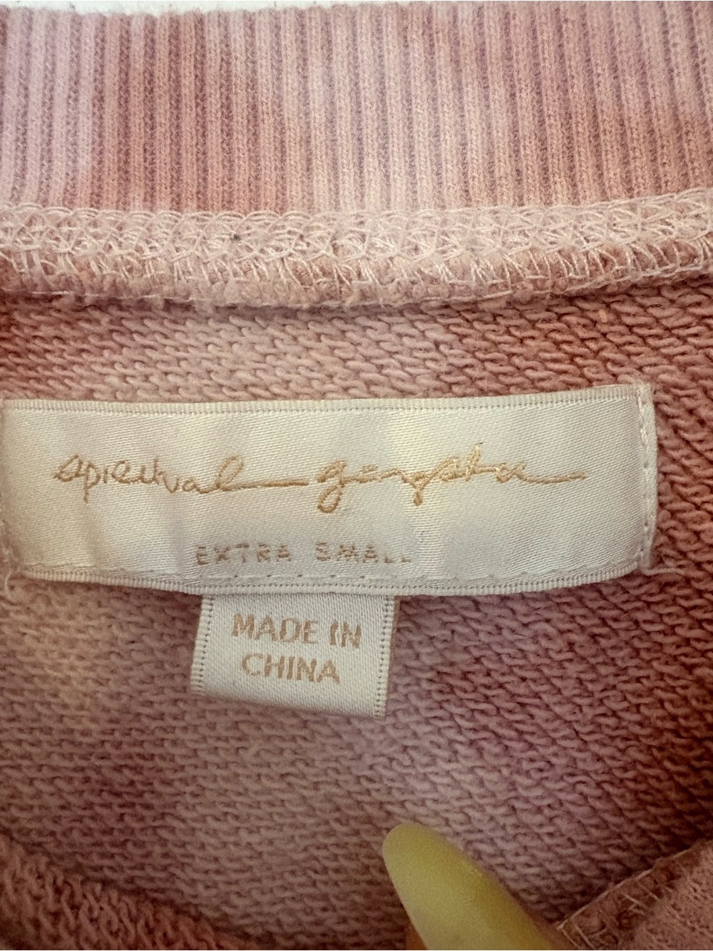 Spiritual Gangster Tie-Dye Crew Sweatshirt - Mauve Blush - Picture 2 of 4